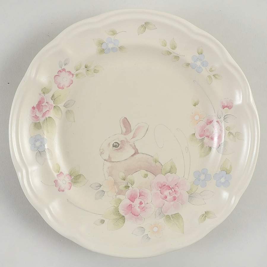 Tea Rose Child's Plate by Pfaltzgraff-1