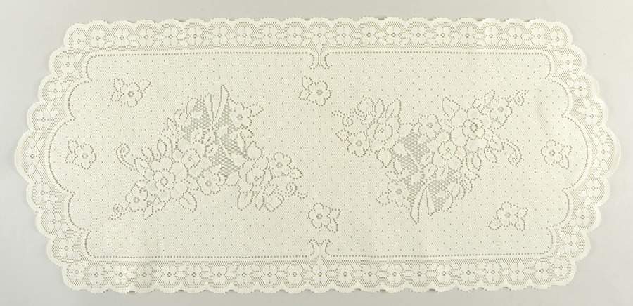 Tea Rose Lace Table Runner by Pfaltzgraff-1