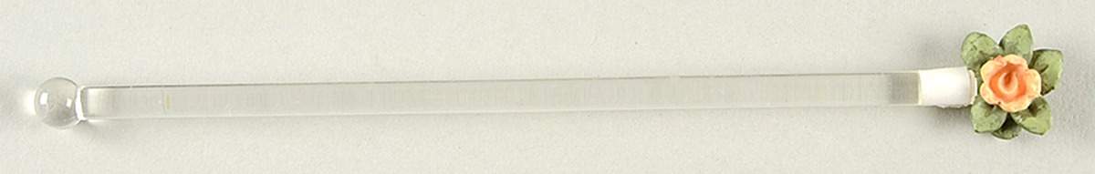 Tea Rose Plastic Stirrer by Pfaltzgraff-1