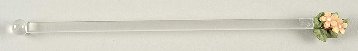 Tea Rose Plastic Stirrer by Pfaltzgraff-1