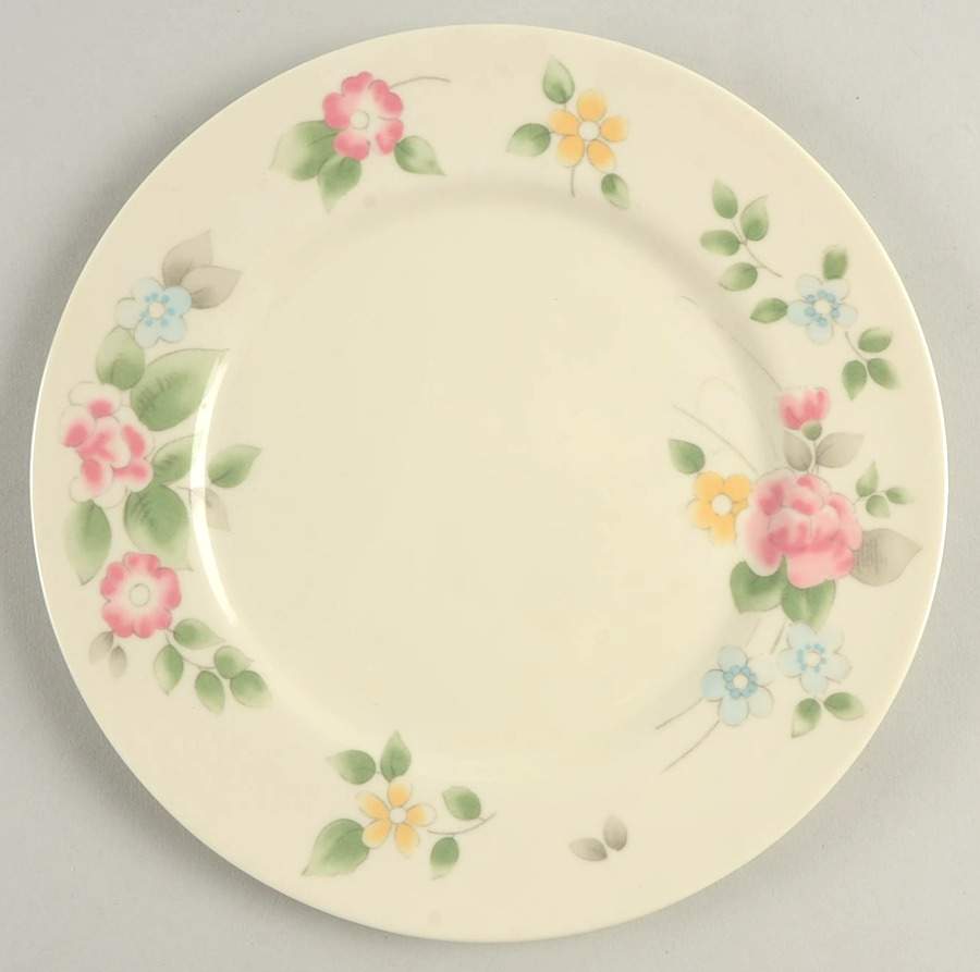 Tea Rose Melamine Salad Plate by Pfaltzgraff-1