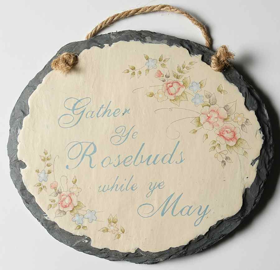 Tea Rose Wall Plaque by Pfaltzgraff-1