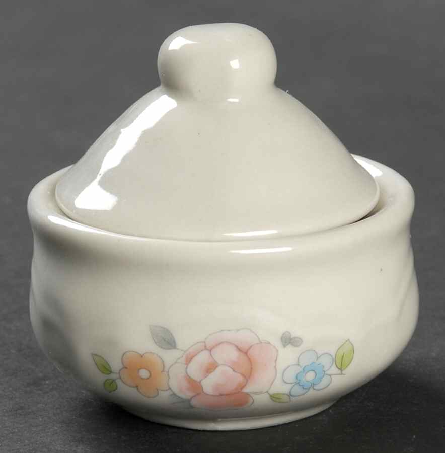 Tea Rose Make Believe Sugar Bowl & Lid by Pfaltzgraff-1