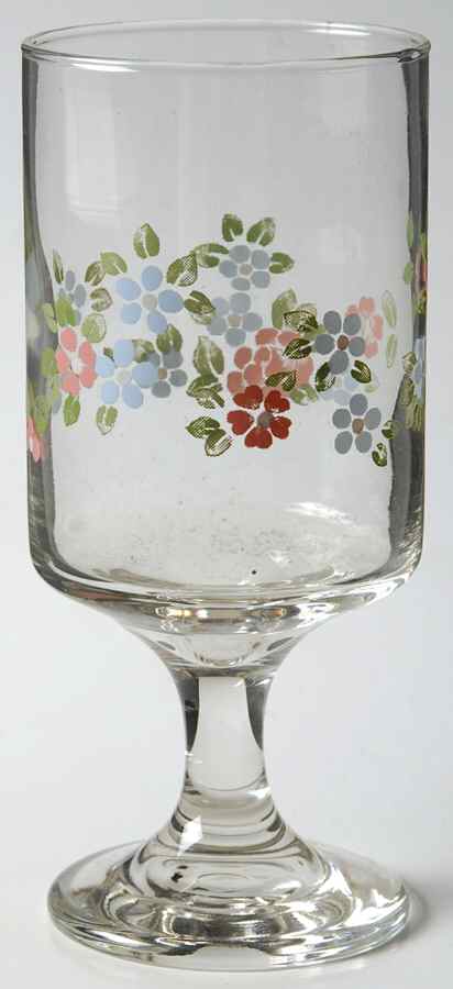 Tea Rose 10 Oz Glassware Goblet by Pfaltzgraff-1