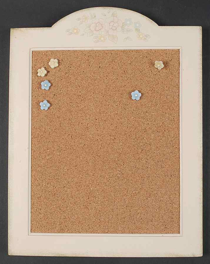 Tea Rose Wood & Cork Memo Board by Pfaltzgraff-1