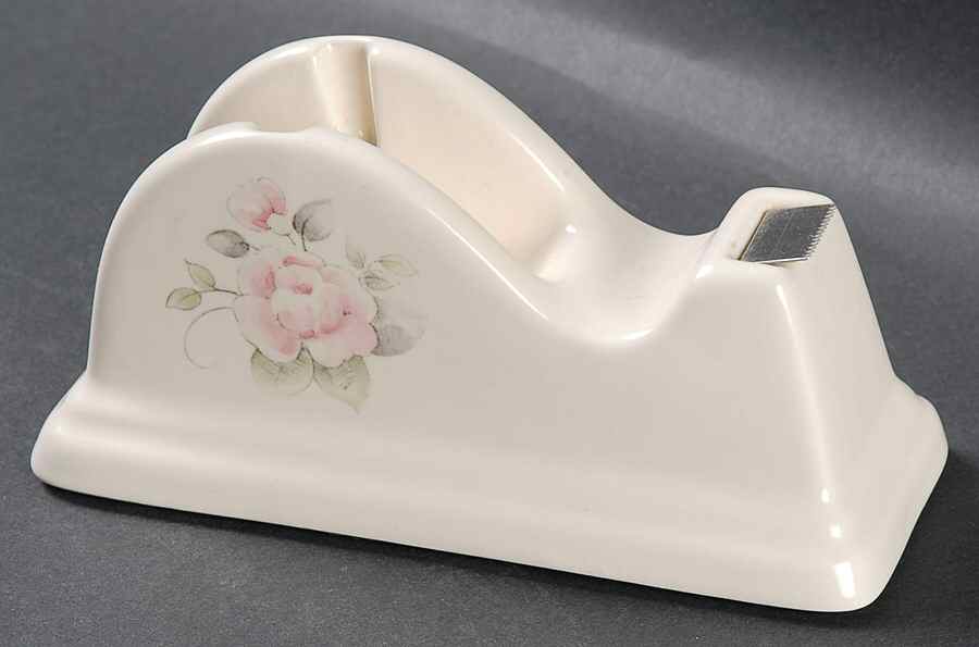 Tea Rose Tape Dispenser by Pfaltzgraff-1