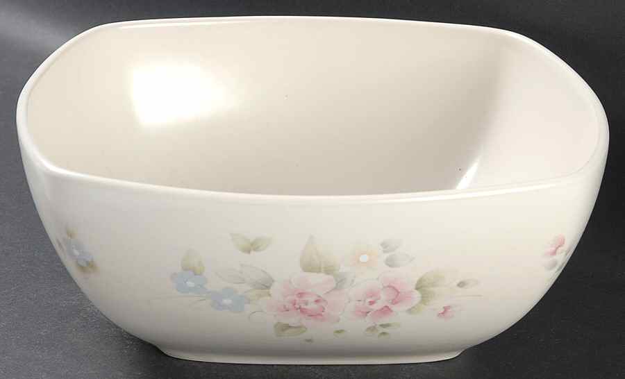 Tea Rose 9" Square Vegetable Bowl by Pfaltzgraff-1