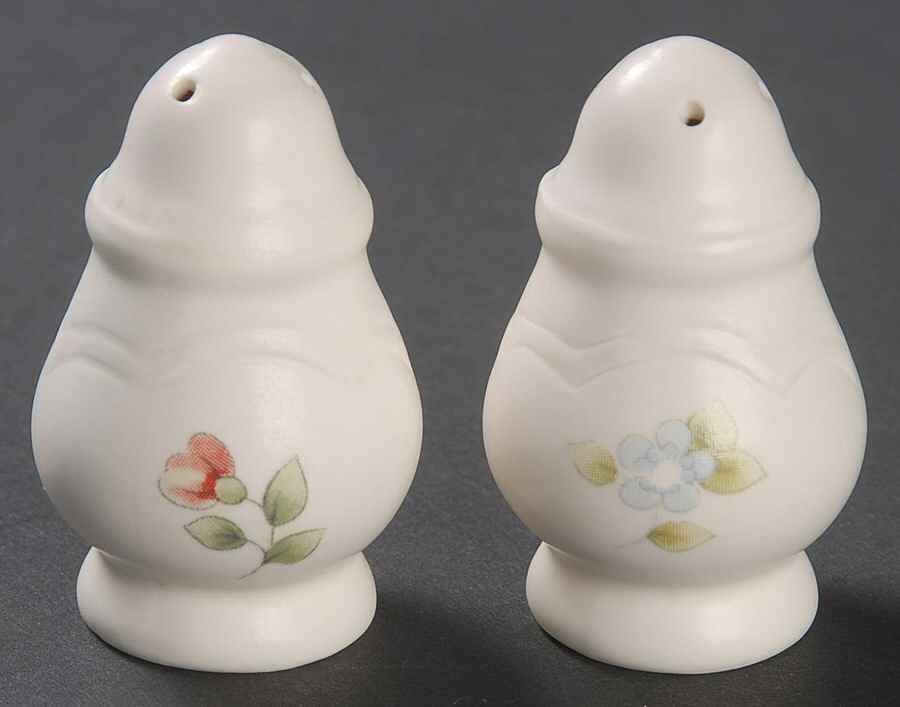 Tea Rose Individual Salt & Pepper Set by Pfaltzgraff-1