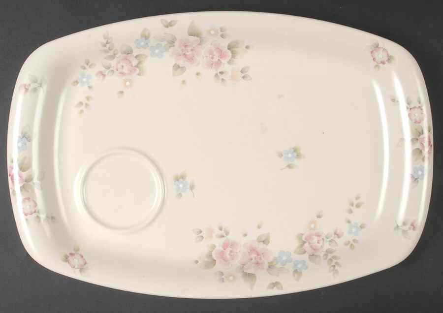 Tea Rose Barbeque Plate by Pfaltzgraff-1