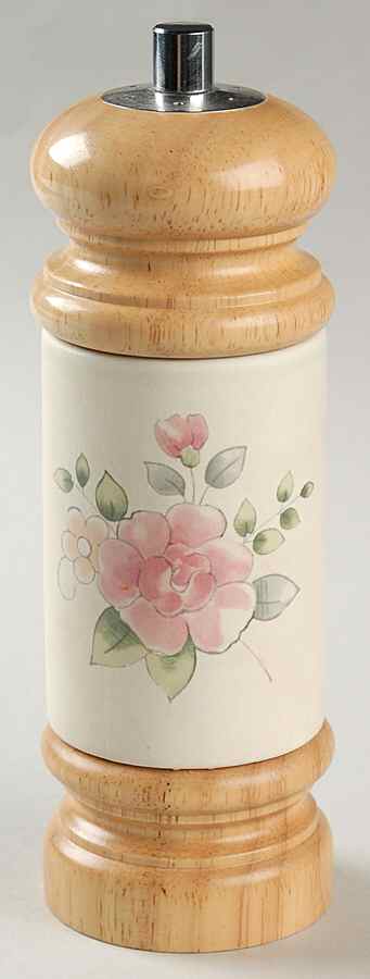 Tea Rose (1 Pc) Pepper Mill & Salt Shaker Combo Set by Pfaltzgraff-1