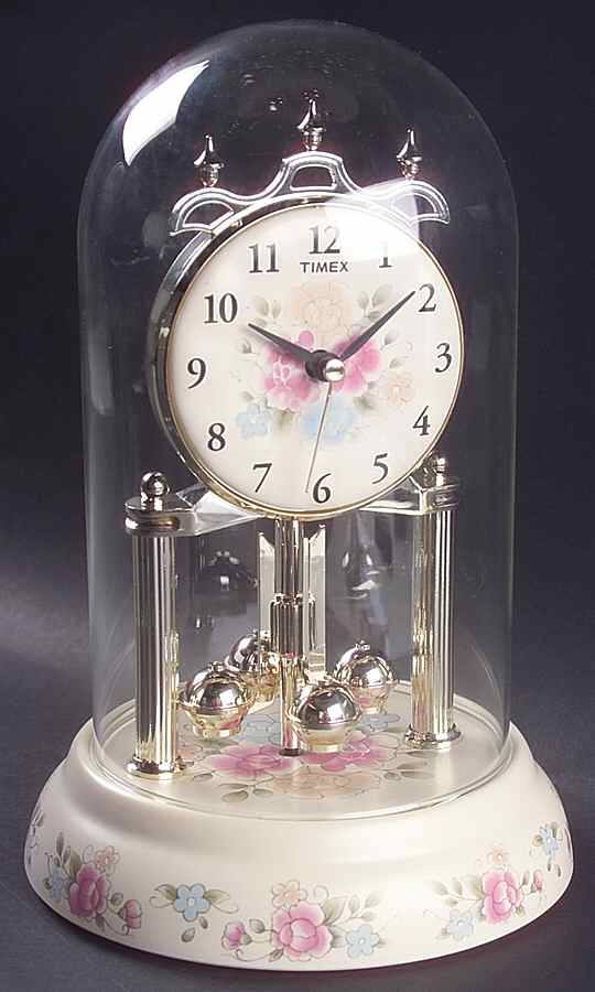 Tea Rose Anniversary Clock by Pfaltzgraff-1