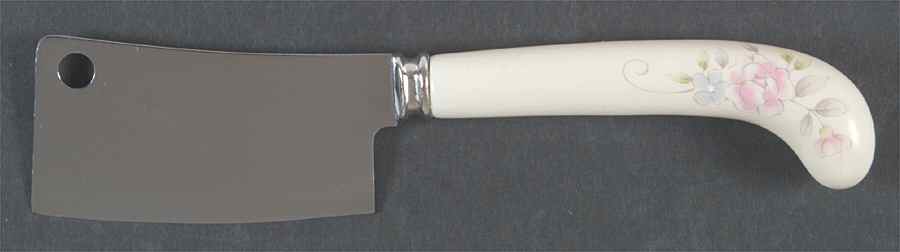 Tea Rose Cheese Cleaver with Stainless Blade by Pfaltzgraff-1