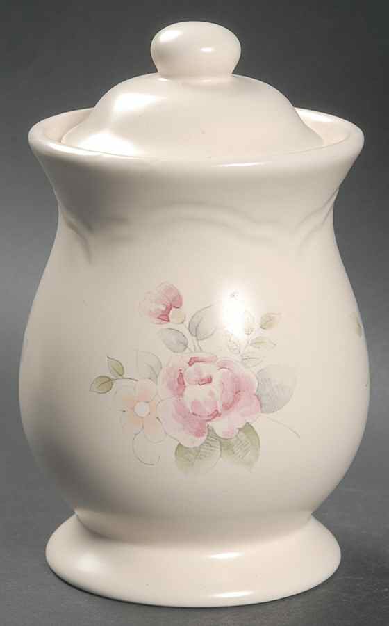 Tea Rose 5" Canister & Lid by Pfaltzgraff-1