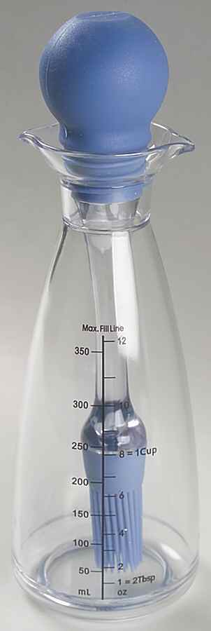 Tea Rose Glass Barbeque Baster Bottle by Pfaltzgraff-1