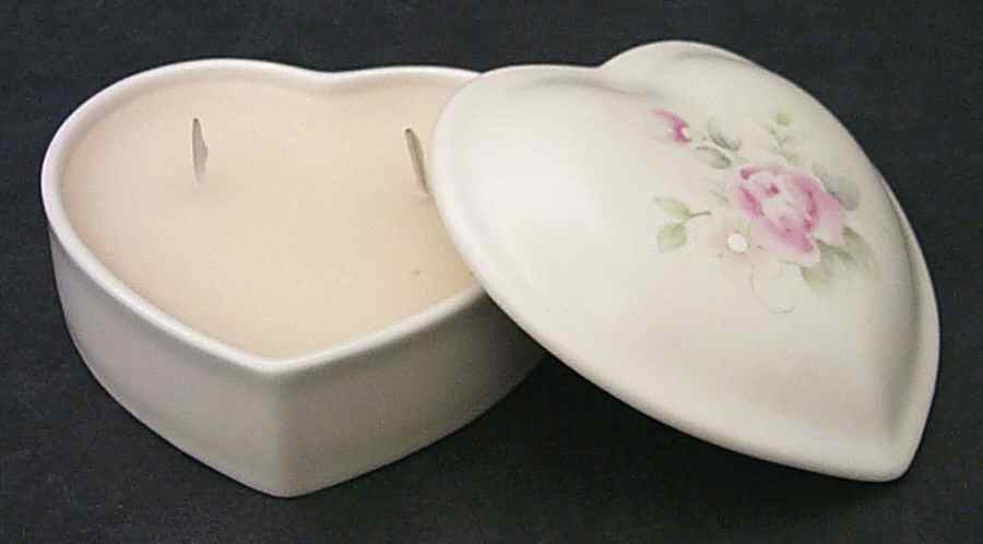 Tea Rose Candle Votive & Lid by Pfaltzgraff-1
