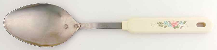 Tea Rose Basting Spoon with Stainless Bowl by Pfaltzgraff-1