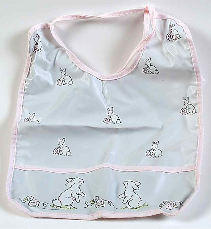 Tea Rose Vinyl Baby Bib by Pfaltzgraff-1