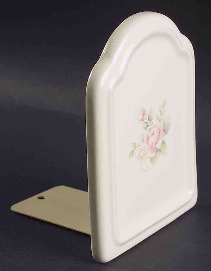 Tea Rose Single China Bookend by Pfaltzgraff-1