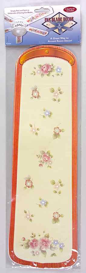 Tea Rose Package of 5 Fan Blade Appliques by Pfaltzgraff-1