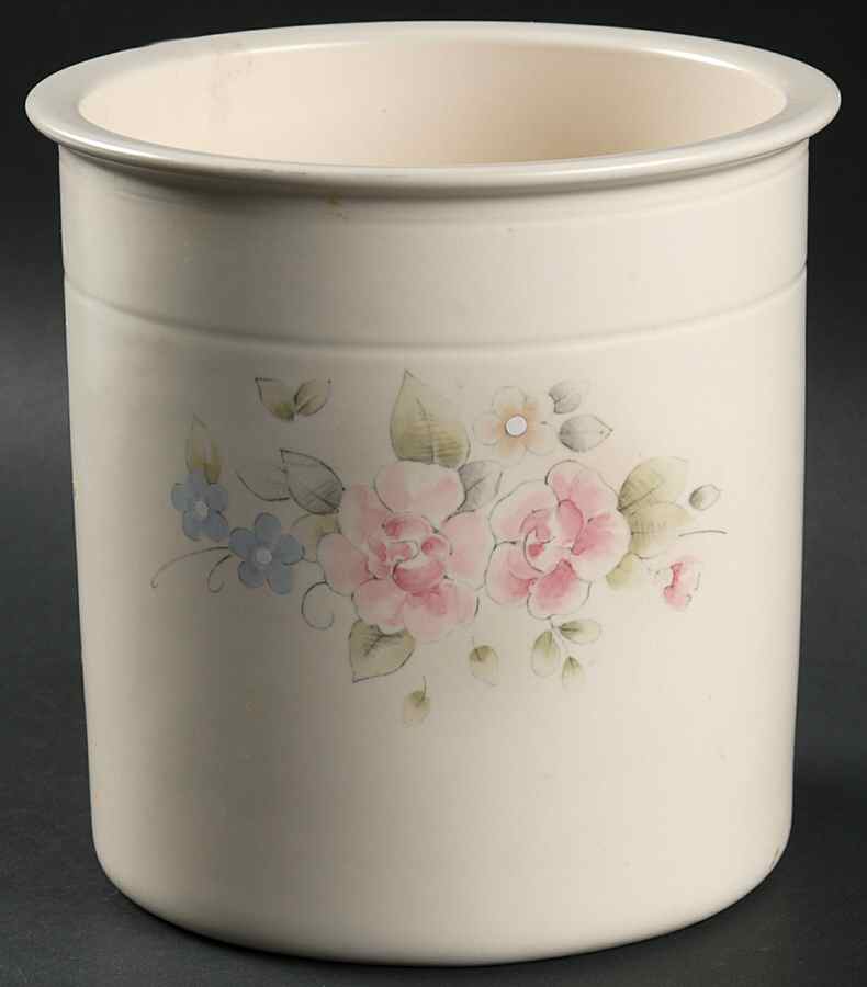 Tea Rose Large Gadget Crock by Pfaltzgraff-1