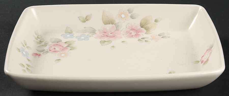 Tea Rose Tray for Individual Dipper Set by Pfaltzgraff-1