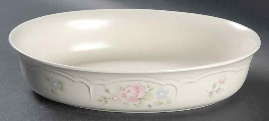 Tea Rose 10" Oval Baker by Pfaltzgraff-1