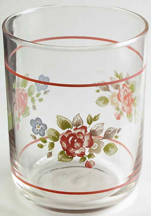 Tea Rose 10 Oz Glassware Double Old Fashioned by Pfaltzgraff-1