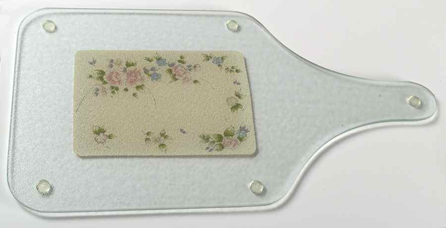Tea Rose Rectangular Glassware Cutting Board by Pfaltzgraff-1
