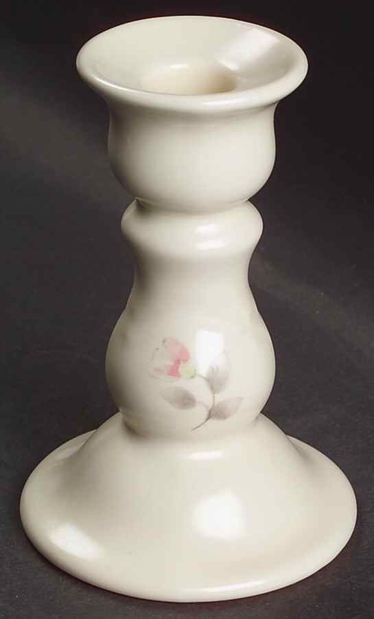 Tea Rose 5" Candlestick by Pfaltzgraff-1