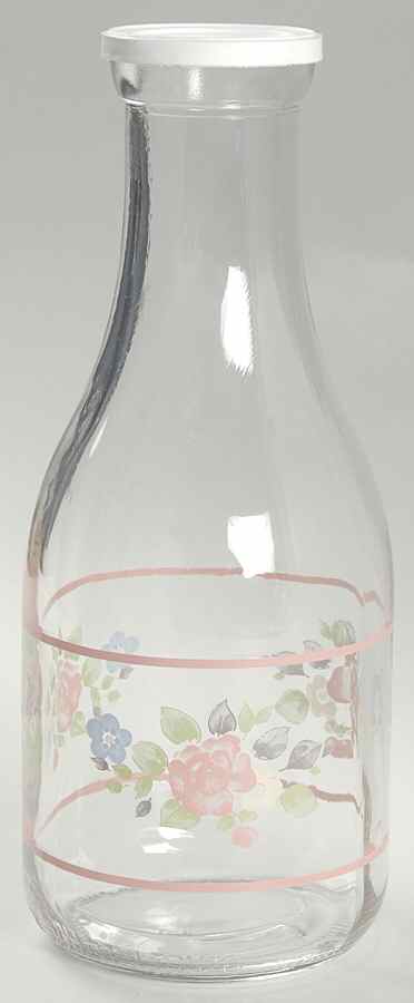 Tea Rose Glassware Decanter by Pfaltzgraff-1