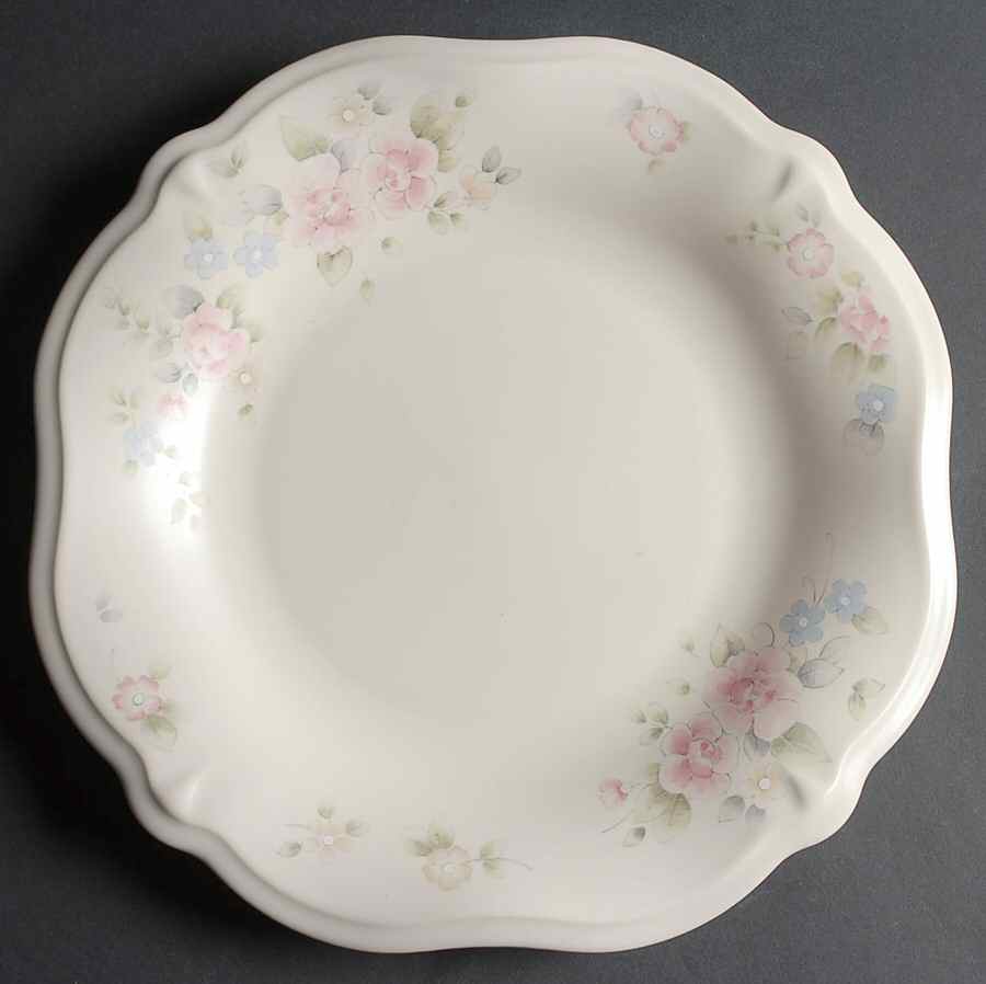 Tea Rose Sculpted Round Server/Chip Tray by Pfaltzgraff-1