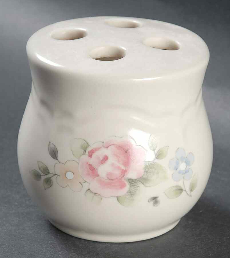 Tea Rose Toothbrush Holder by Pfaltzgraff-1