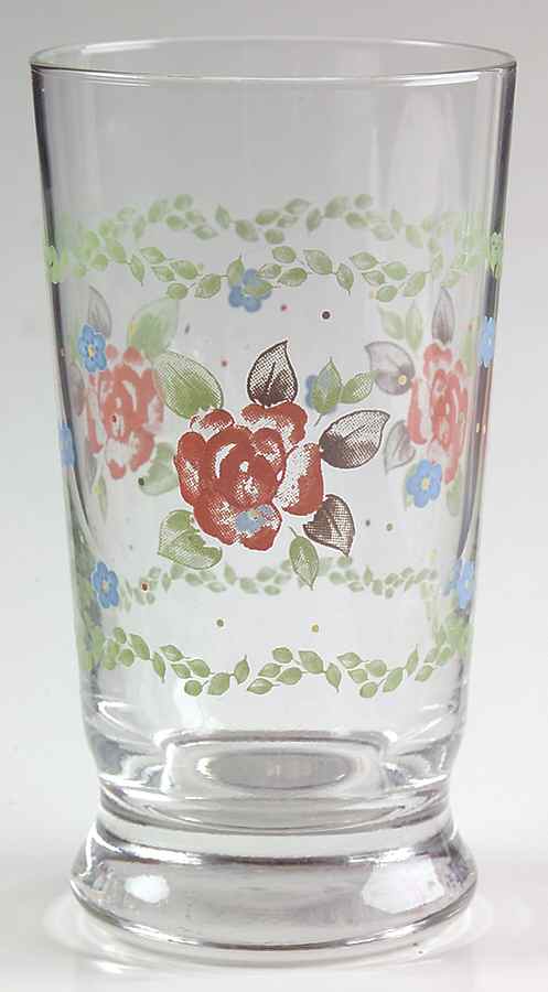 Tea Rose 9 Oz Glassware Juice by Pfaltzgraff-1