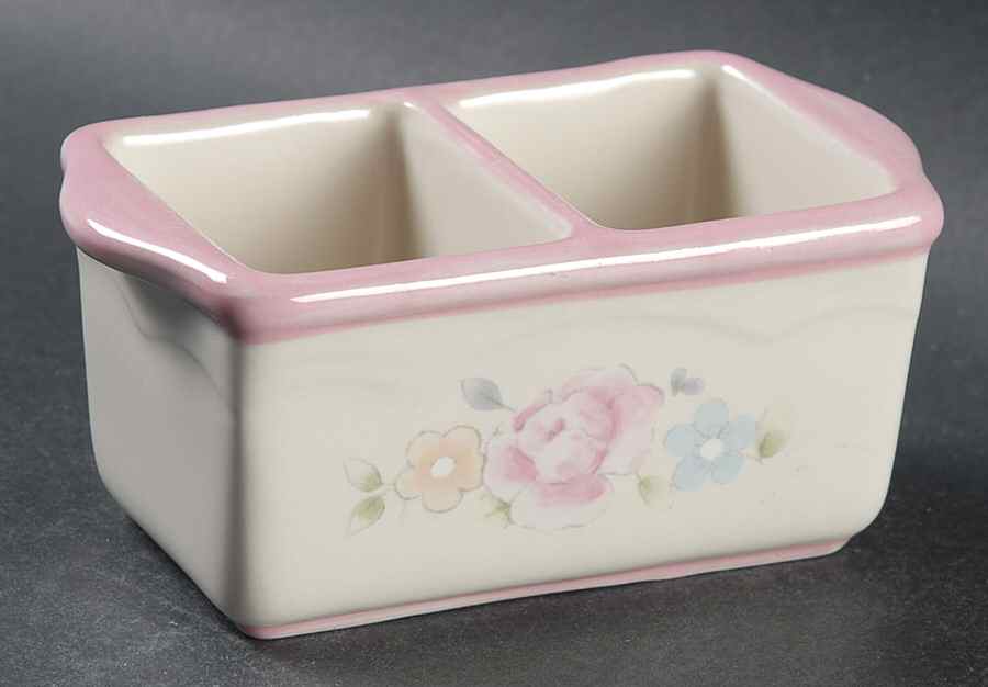 Tea Rose Divided Sweetener Holder by Pfaltzgraff-1