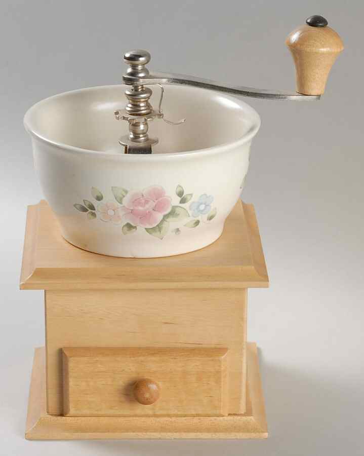 Tea Rose Coffee Grinder by Pfaltzgraff-1