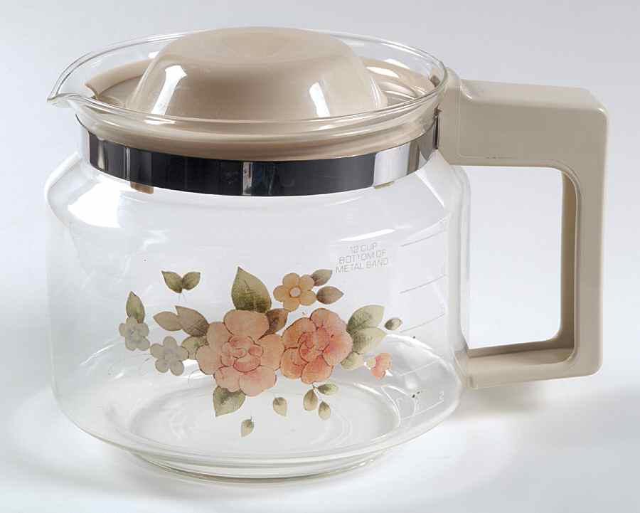 Tea Rose Glassware Drip Coffee, Pot Only by Pfaltzgraff-1