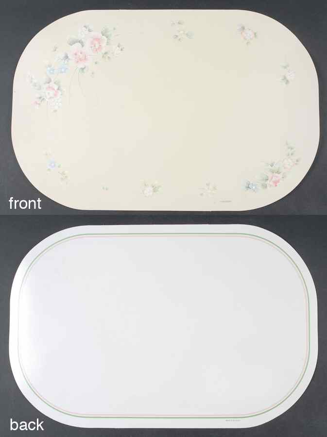 Tea Rose Reversible Vinyl Placemat by Pfaltzgraff-1