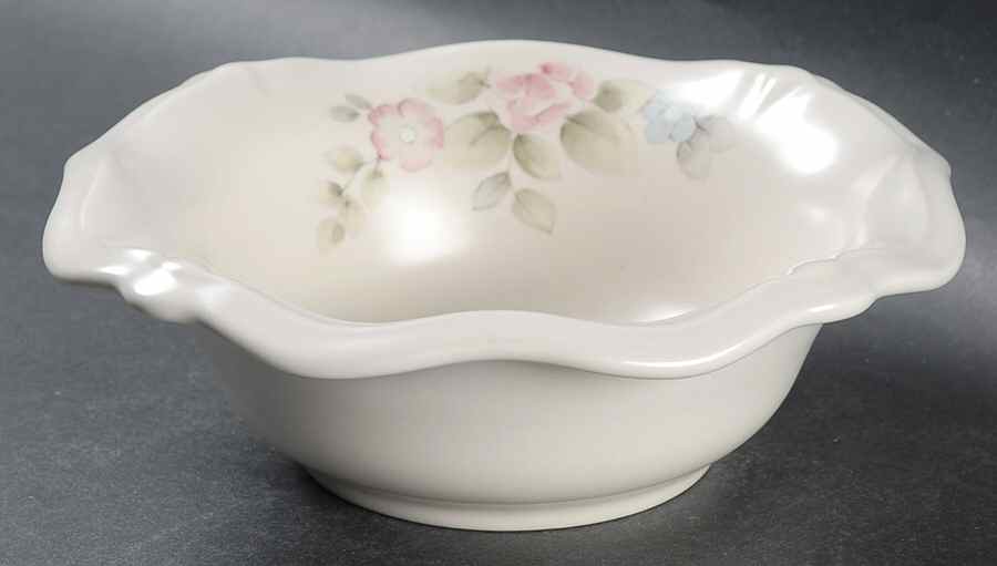Tea Rose Sculpted Dip Bowl by Pfaltzgraff-1