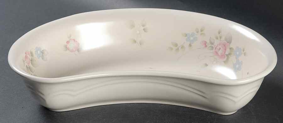 Tea Rose Crescent Bowl by Pfaltzgraff-1