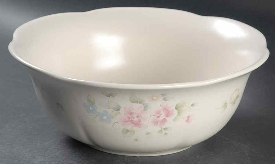 Tea Rose Party Bowl by Pfaltzgraff-1