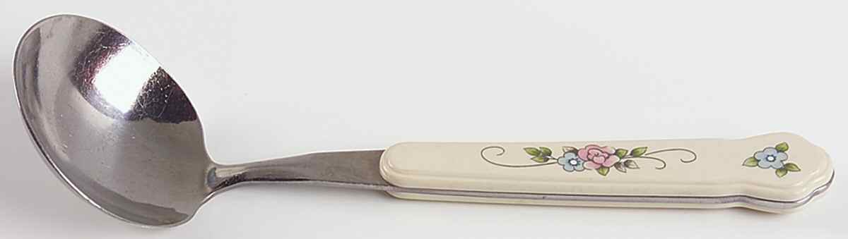 Tea Rose Gravy Ladle with Stainless Bowl by Pfaltzgraff-1