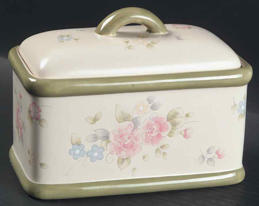 Tea Rose Kitchen Keeper & Lid by Pfaltzgraff-1