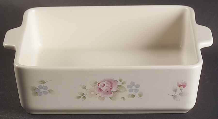 Tea Rose 8" Square Baker by Pfaltzgraff-1