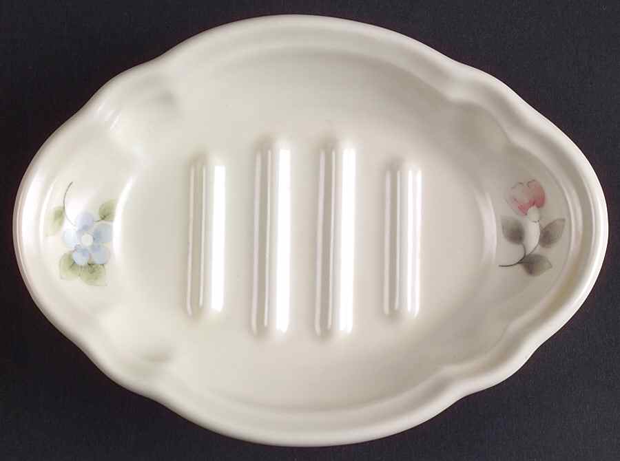 Tea Rose Soap Dish by Pfaltzgraff-1