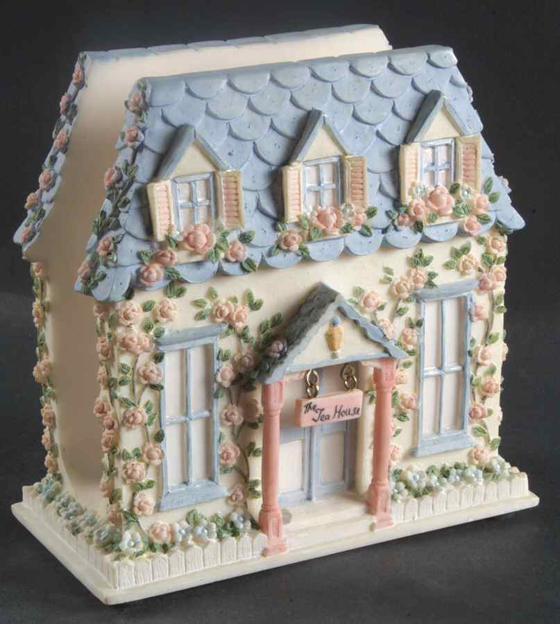 Tea Rose House Napkin Holder by Pfaltzgraff-1