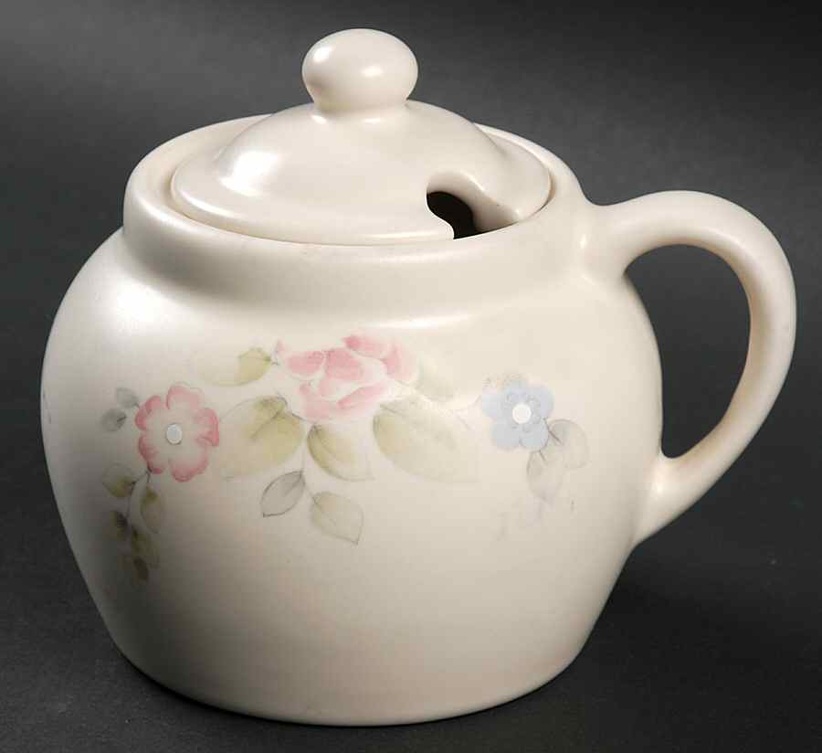 Tea Rose Sauce Jar & Lid by Pfaltzgraff-1