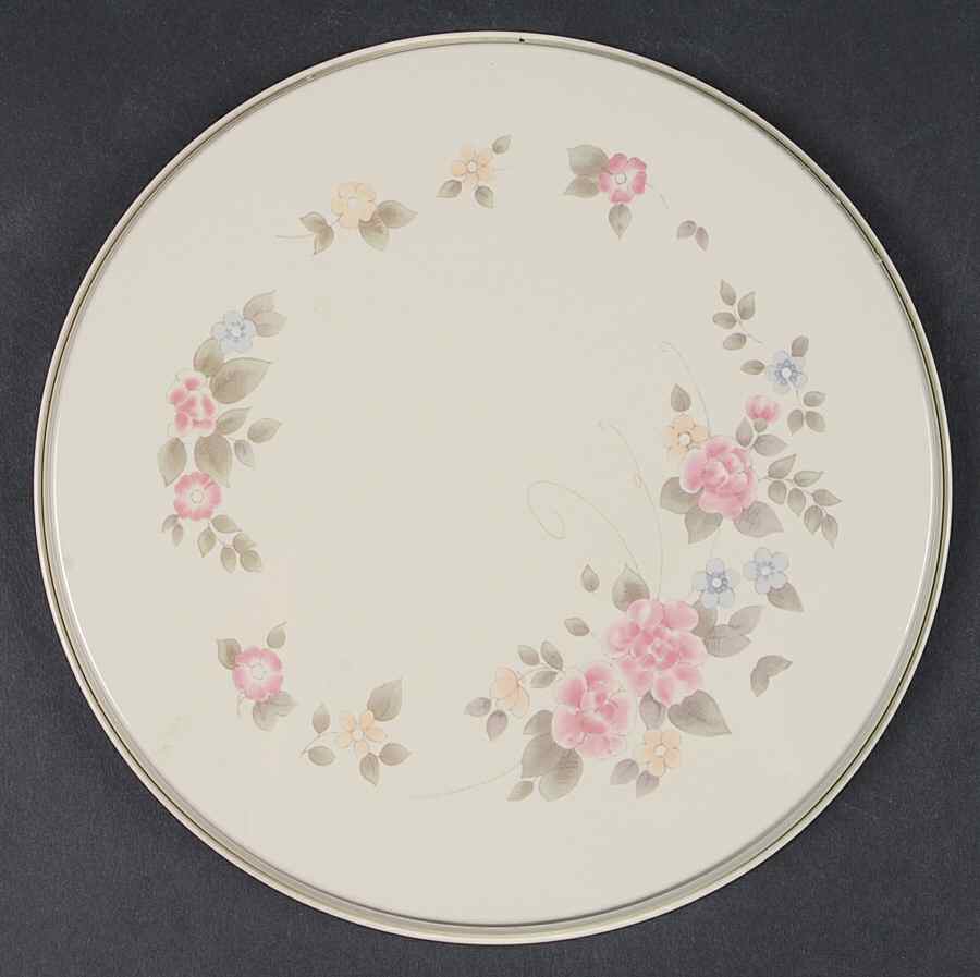 Tea Rose 8" Individual Tin Round Stove Cover by Pfaltzgraff-1