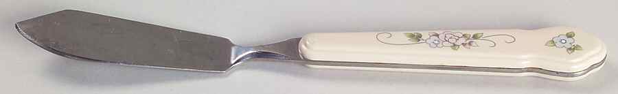 Tea Rose Flat Handle Master Butter Knife by Pfaltzgraff-1