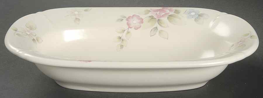 Tea Rose 8" Oval Renaissance Bowl by Pfaltzgraff-1