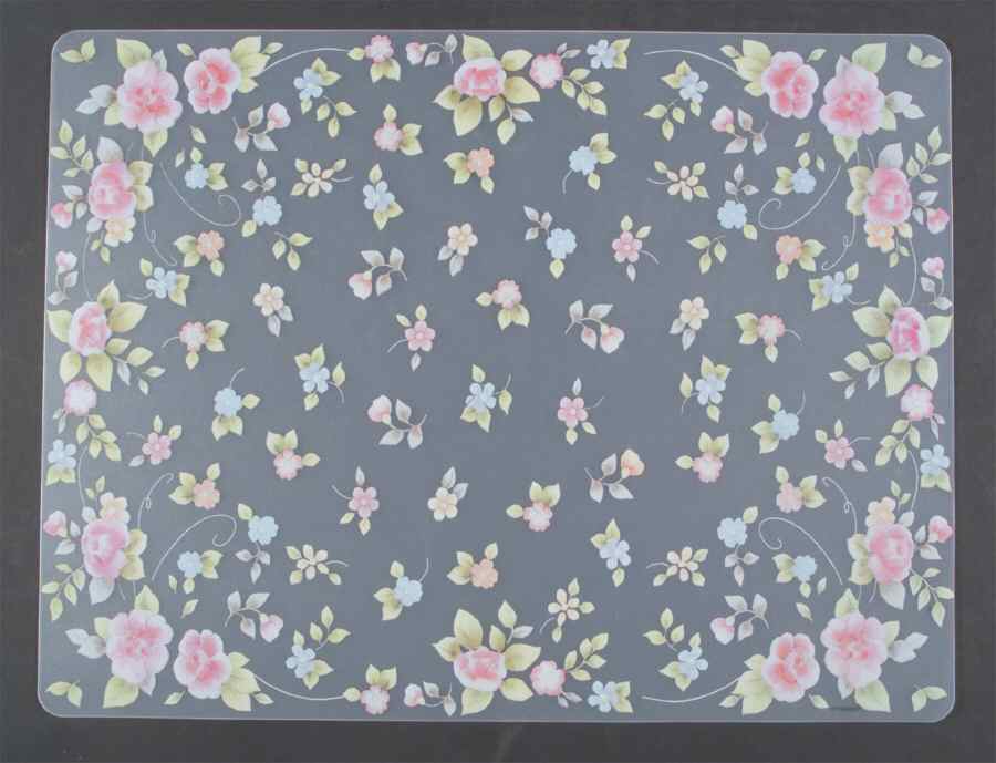 Tea Rose Vinyl Placemat by Pfaltzgraff-1